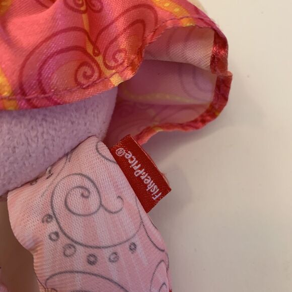 Fisher Price Princess Chime Doll Pink Ballerina Plush Rattle Toy 11” Blonde - Picture 3 of 6
